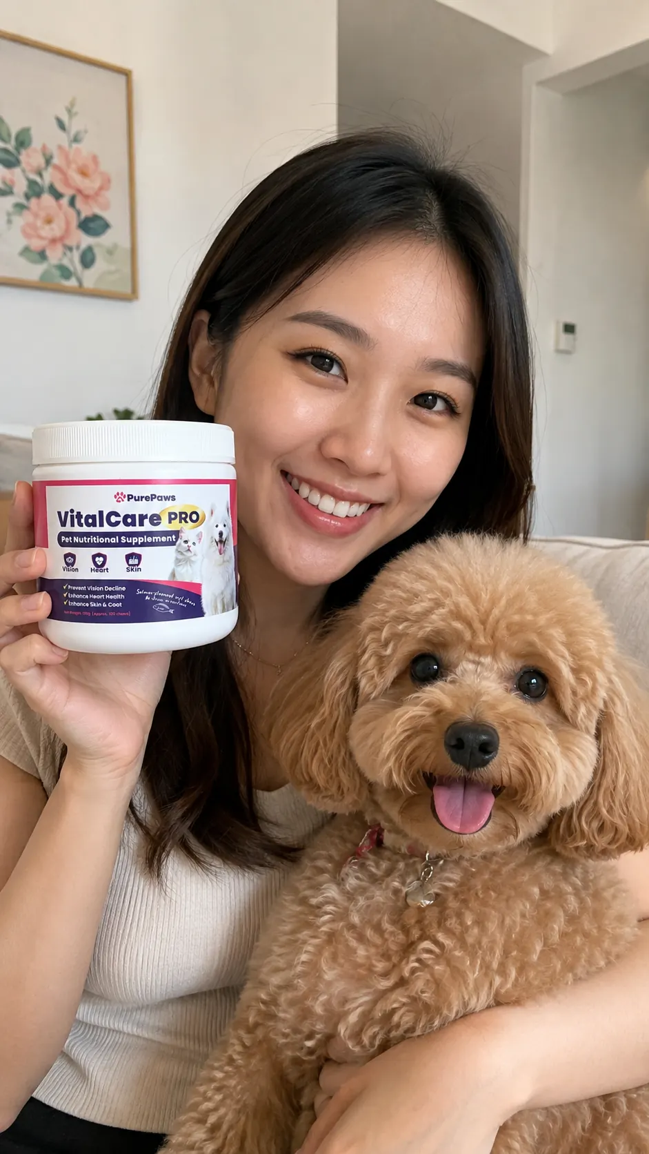 Jaz with Coco and VitalCare PRO
